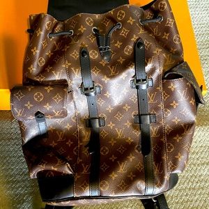 The Louis Vuitton Macassar Christopher Brown Bag